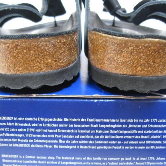 Tatami by Birkenstock Exquisite ADANA, like GIZEH. Black Leather 40 R US W 9 M 7 - Picture 6 of 8